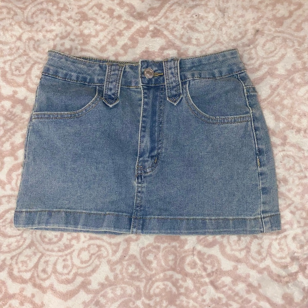 Denim Mini Skirt